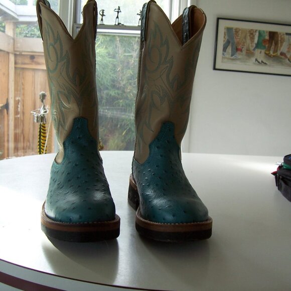 Road Wolf Western Cowboy 12"" Tall Size 7.5M Leaather - Picture 2 of 4